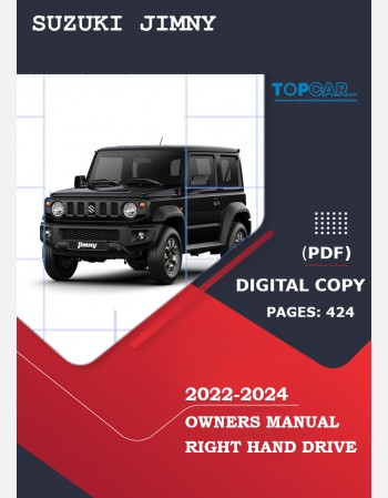 suzuki jimny 2022 2023 2024 owners manual in english
